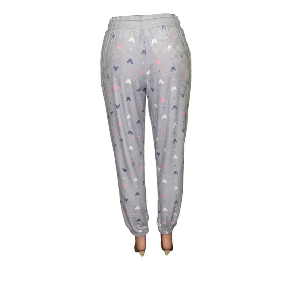 Disney Pajama Pants Mickey and Minnie Pattern Print Size M Gray Super So… - Picture 3 of 10